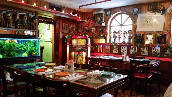 The funky décor of the Bubble Room restaurant in Captiva