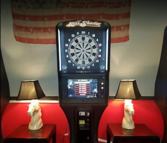 Electronic Dart board at Dylan's Draft house in Naples.