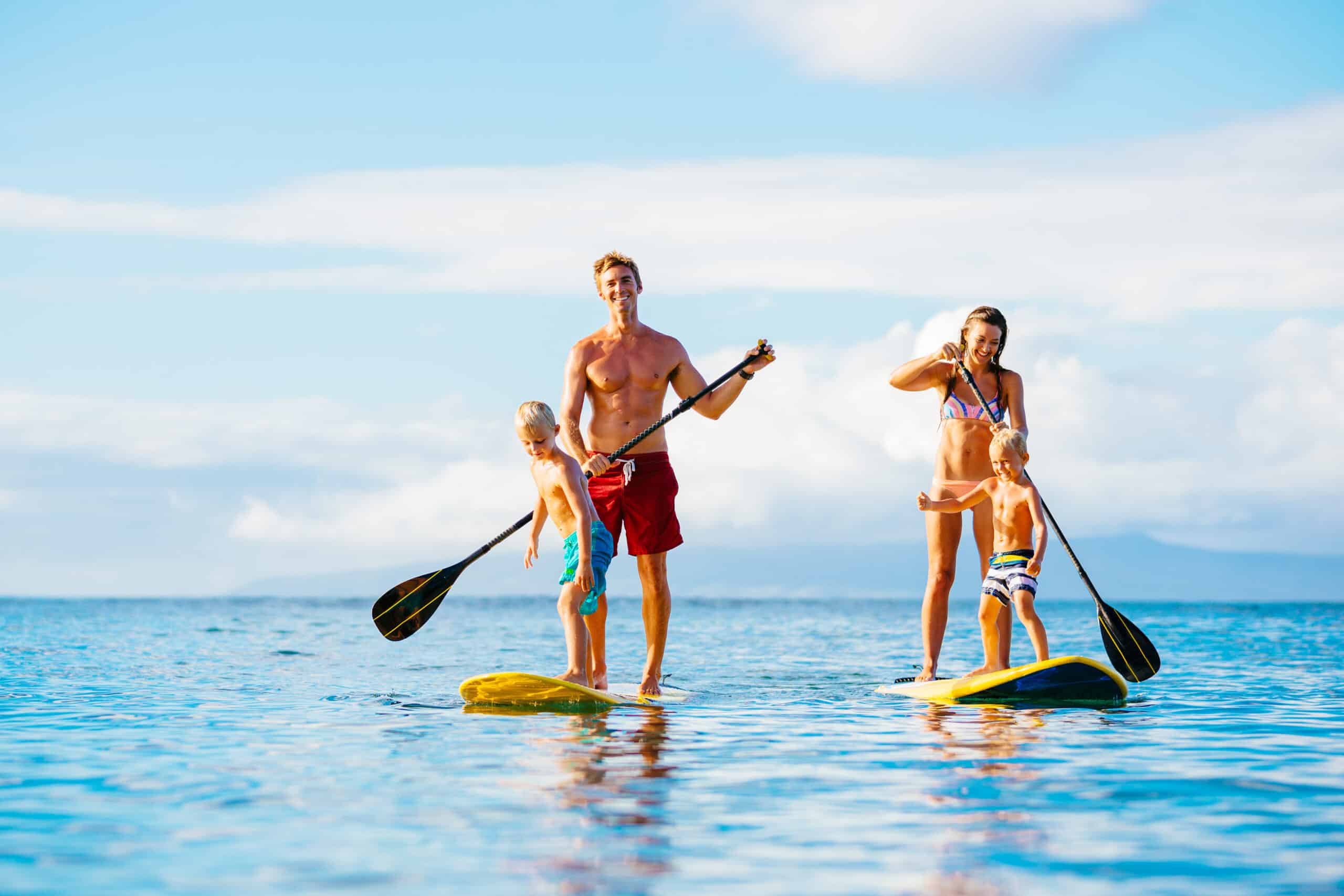 Family Paddle Boarding