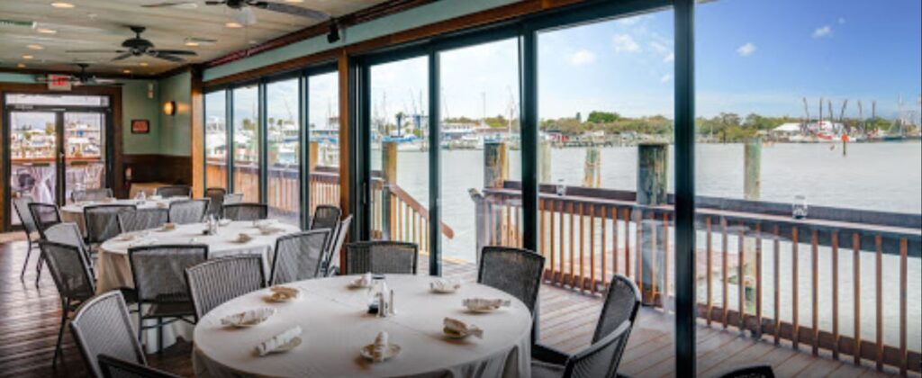 Doc Ford in Fort Myers view of the dock and eat area