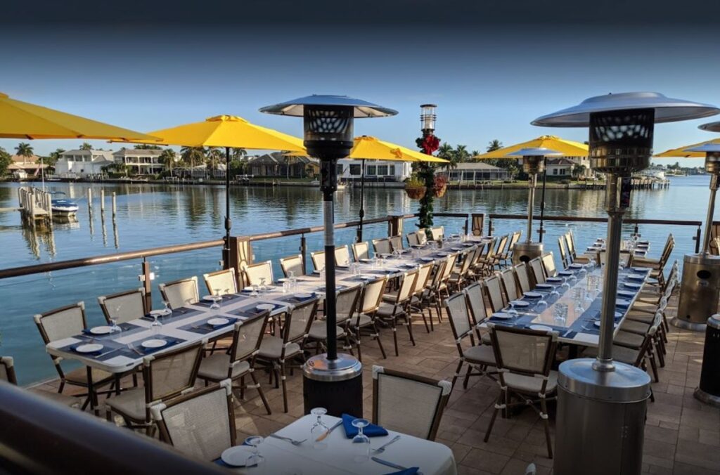 MiraMare Ristorante overlooking the Naples Florida waters