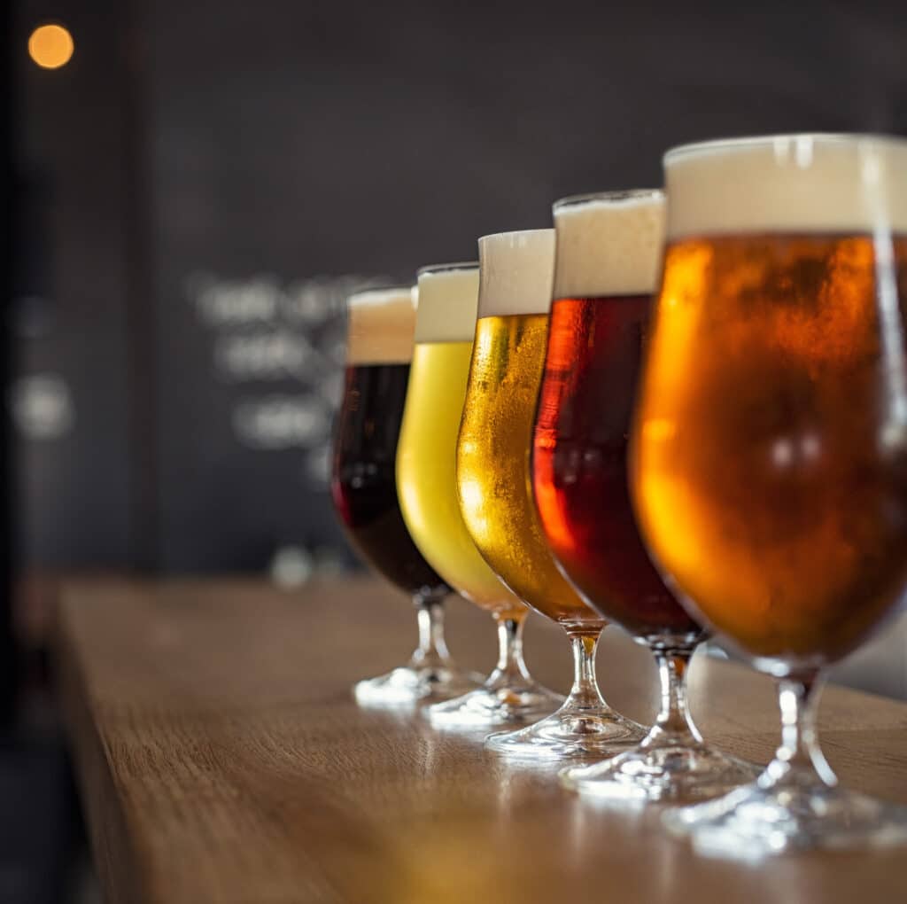 Beer flight in Southwest Florida