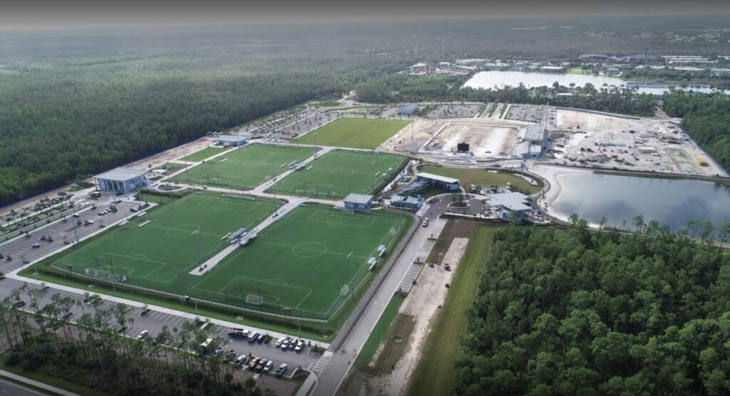 Arial view of Paradise Coast Sports Complex