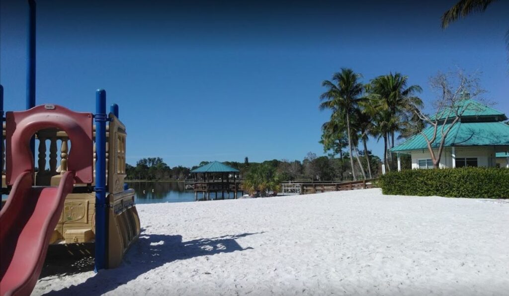 Sugden Regional Park's playground on the beach in Naples