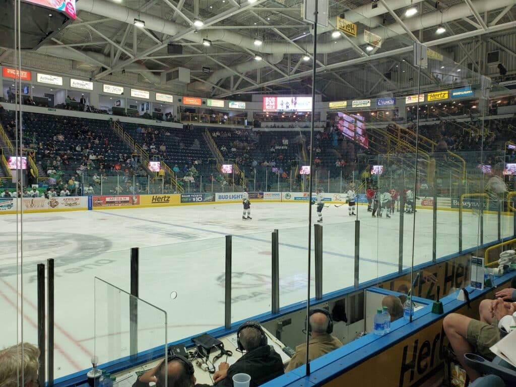 Hockey Game At Hertz Arena