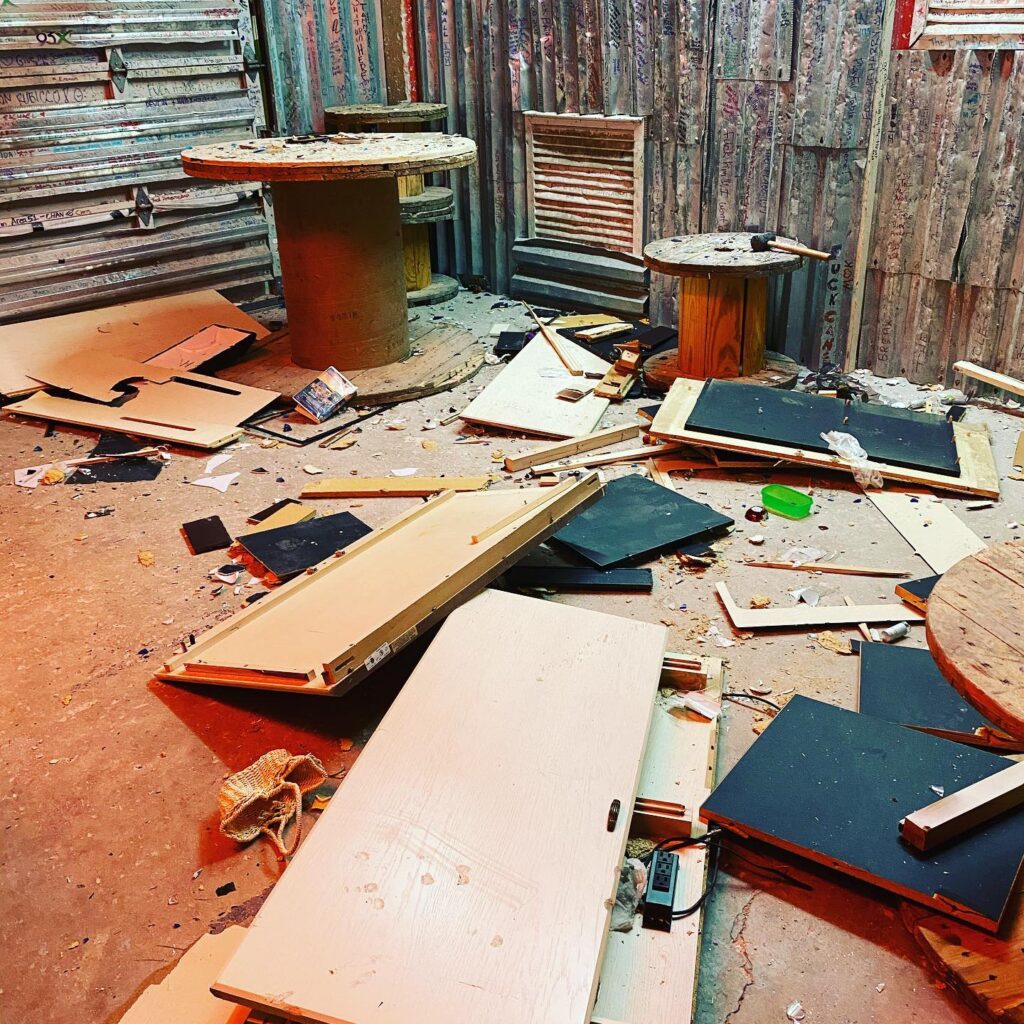 Aftermath of a rage room in Fort Myers