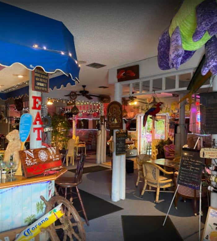 wacky decor at The New England Moorings
