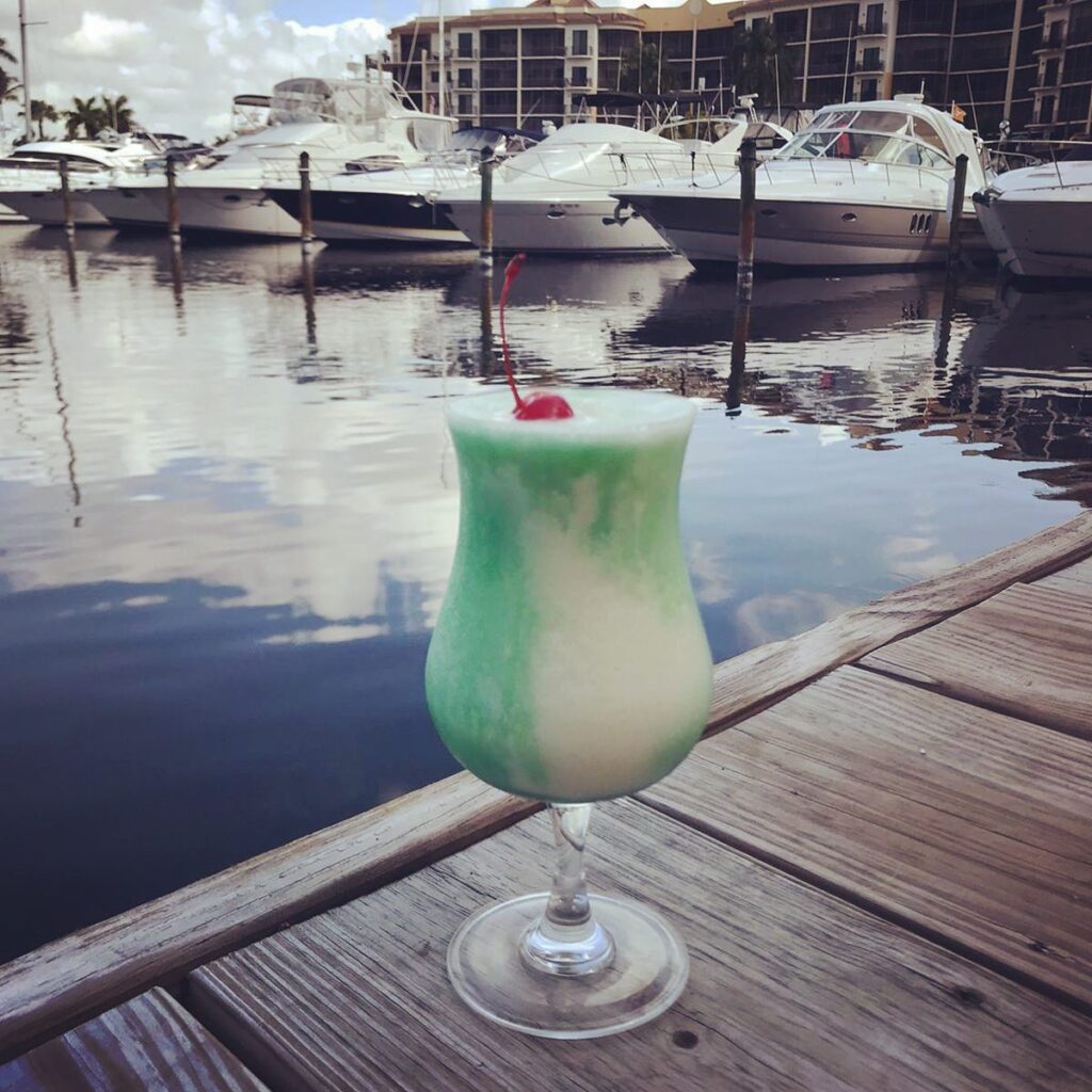 Frozen Leprechaun Colada at Fathoms in Cape Coral
