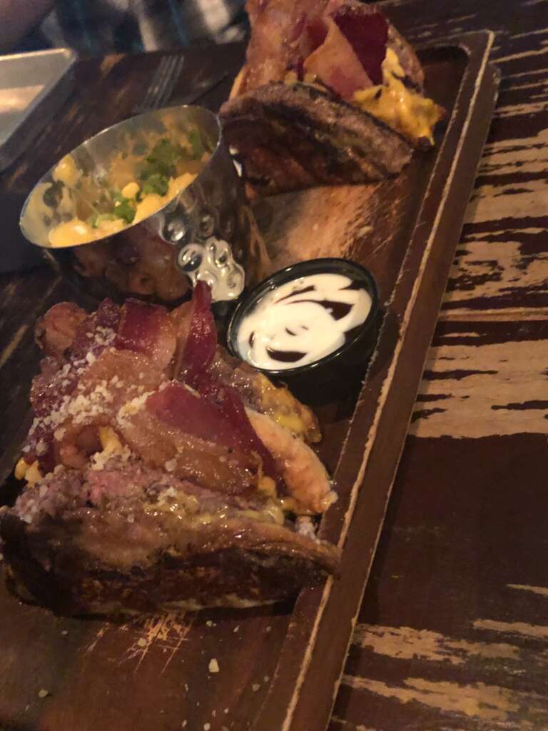 Bacon Cheese Burger at Nevermind Awesome Bar and Eatery in Cape Coral