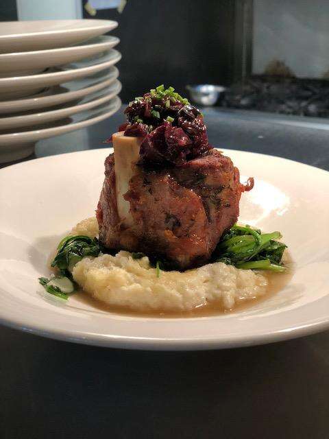 Cape Coral's very own Point 57's restaurant dish Osso Bucco