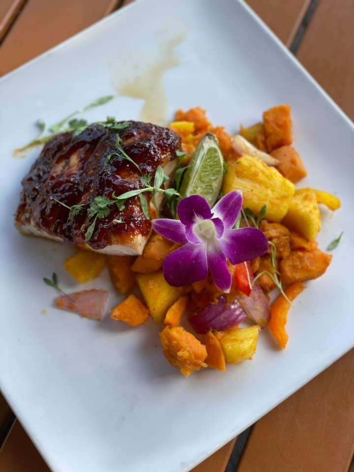 A seafood dish at the local Lobster Lady Seafood Market in Cape Coral