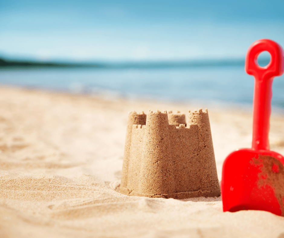 Sand Castle At The Beach