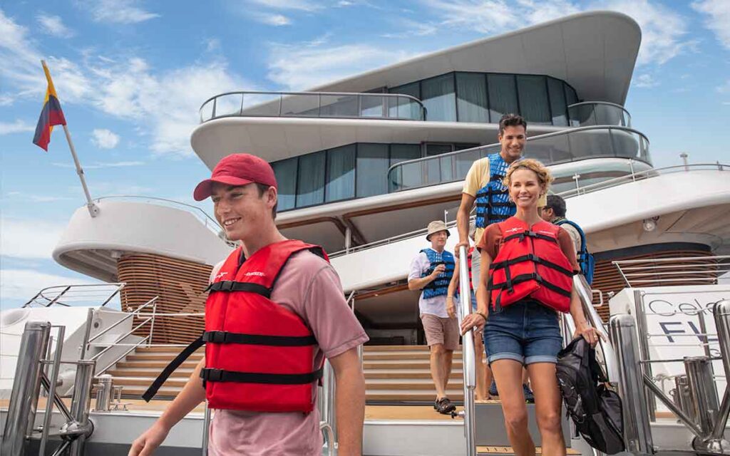 Family enjoying a Celebrity cruise