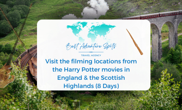 Visit the filming locations from the Harry Potter movies in England & the Scottish Highlands (8 Days) in front of the Jacobs steam engine